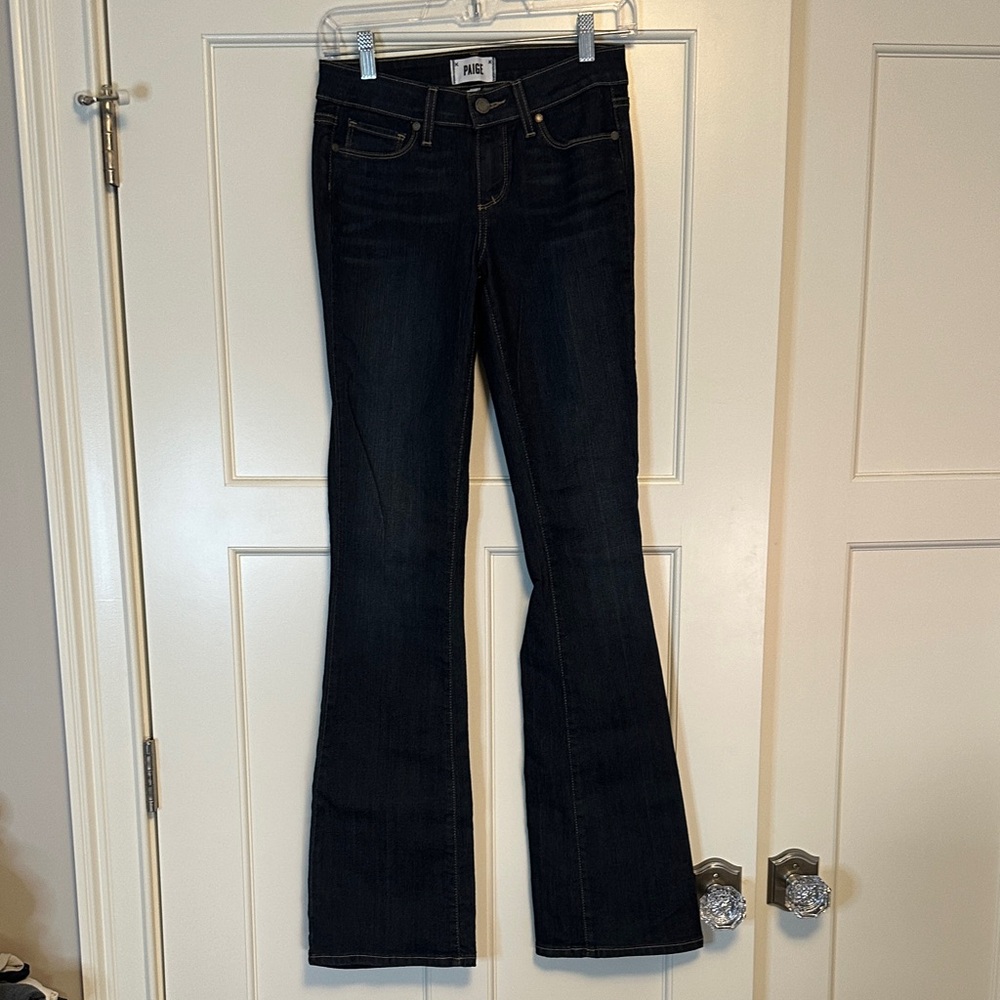 PAIGE Women's “Skyline Boot” Dark Flare Jeans